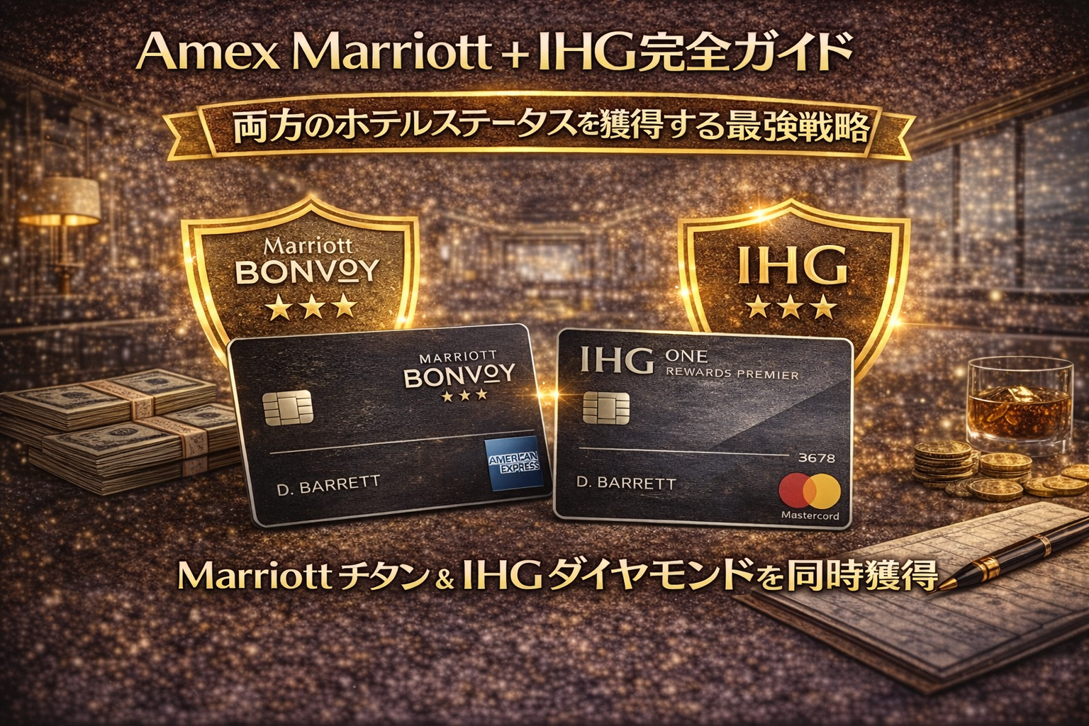 Amex Marriott + IHG完全ガイド｜両方のホテルステータスを獲得する最強戦略