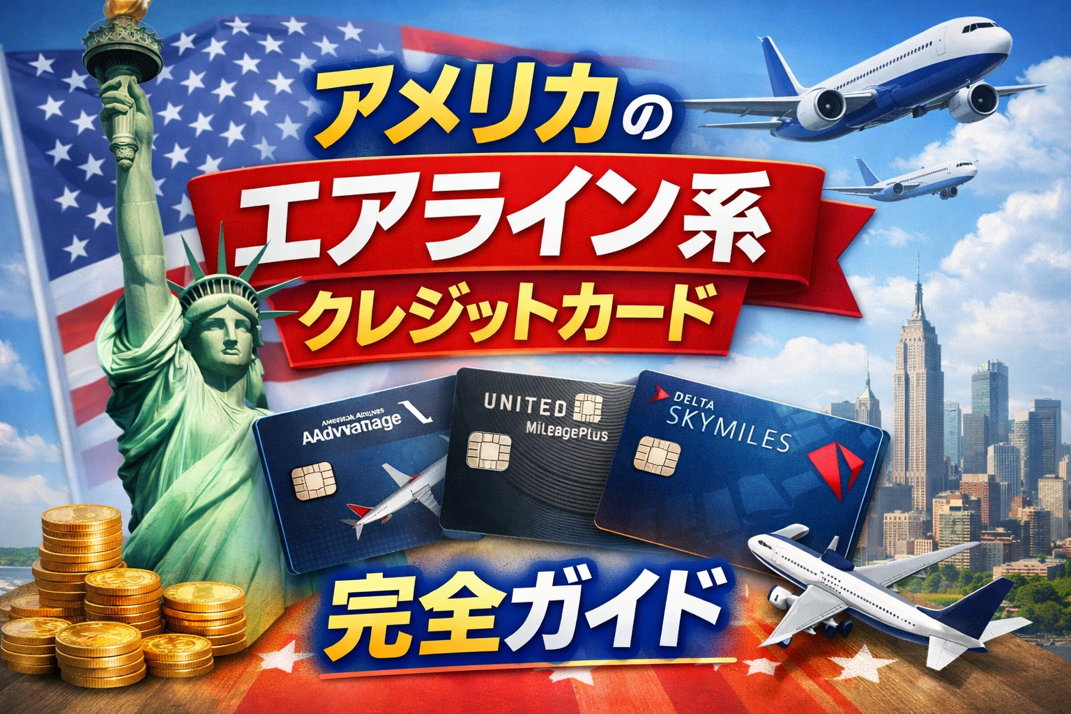 アメリカのエアライン系クレジットカード完全ガイド