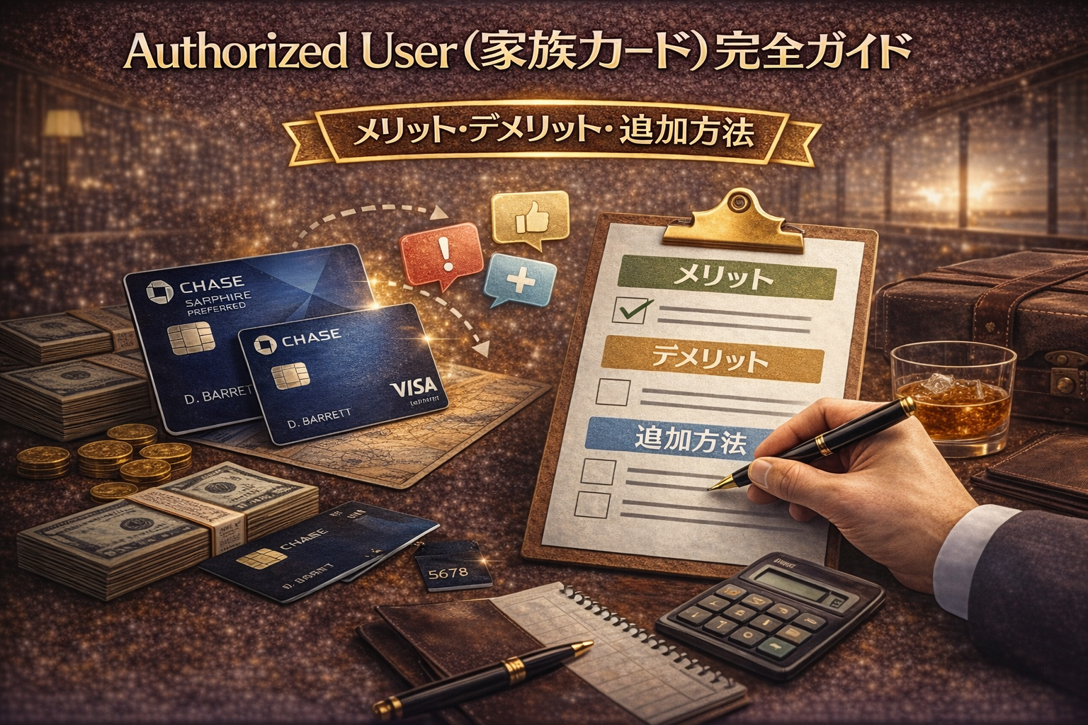 Authorized User（家族カード）完全ガイド｜メリット・デメリット・追加方法