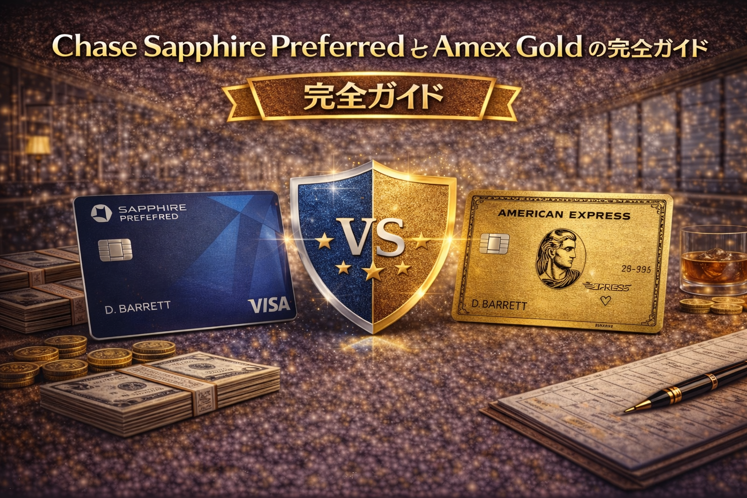 Chase Sapphire Preferred と Amex Gold の併用戦略完全ガイド