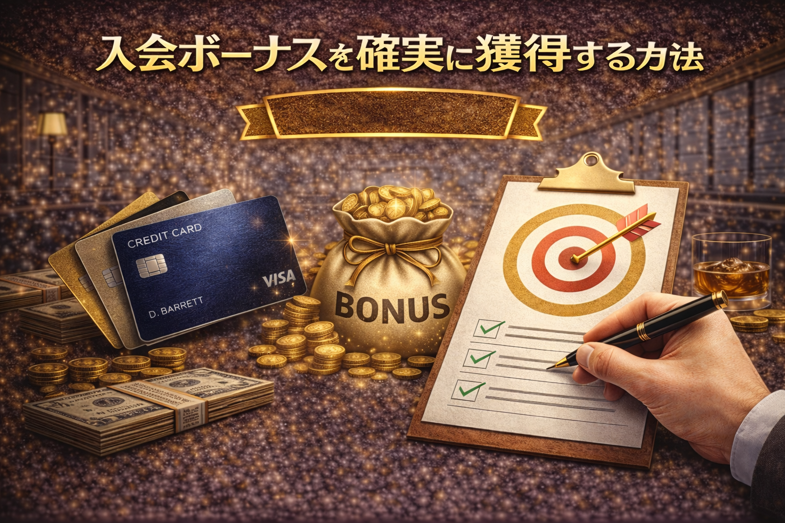 入会ボーナスを確実に獲得する方法